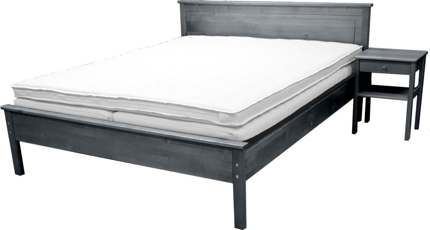 Huonekalukeidas-mallisto Sonaatti divaanisänky 160x200cm. Kontio joustinpatjat. Ohto sijauspatja. Paketti hintaan. Harmaa