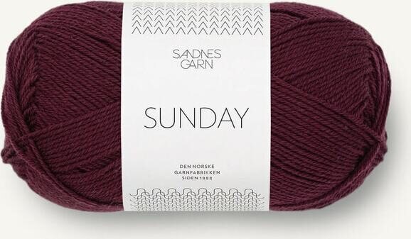 Sandnes Garn Sunday 4372 syvä burgundinpunainen