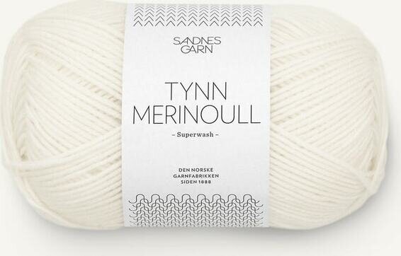 Sandnes Garn Tynn Merinoull 1002 Hvit