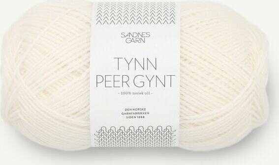 Sandnes Garn Tynn Peer Gynt 1002 Hvit