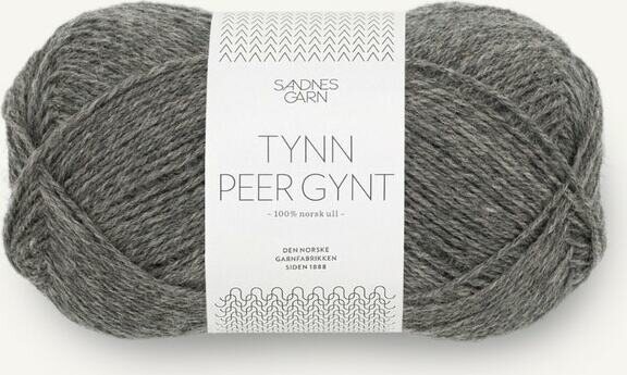 Sandnes Garn Tynn Peer Gynt 1053 Mørk Gråmelert