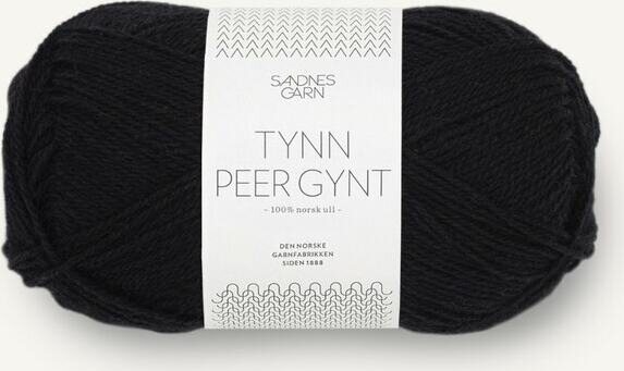 Sandnes Garn Tynn Peer Gynt 1099 Svart