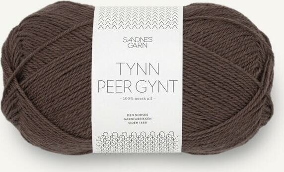 Sandnes Garn Tynn Peer Gynt 3880 Mørk Sjokolade