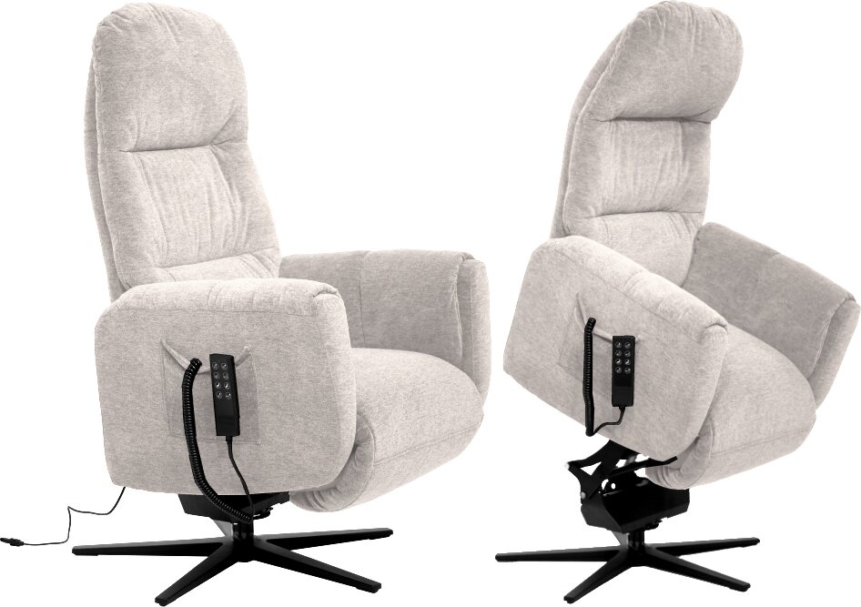 Huonekalukeidas-mallisto Apex, avustava nostotuoli. Sähkösäätöinen. Flair 933 Cream