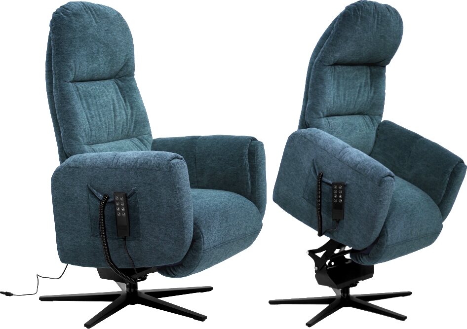 Huonekalukeidas-mallisto Apex, avustava nostotuoli. Sähkösäätöinen. Flair 285 Petrol