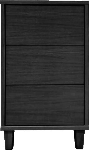 Tammisto 3-laatikkoinen kapea lipasto/yöpöytä. 41,8 cm leveä ja 72 cm korkea. Yksivärinen. Useita eri värivaihtoehtoja. Musta