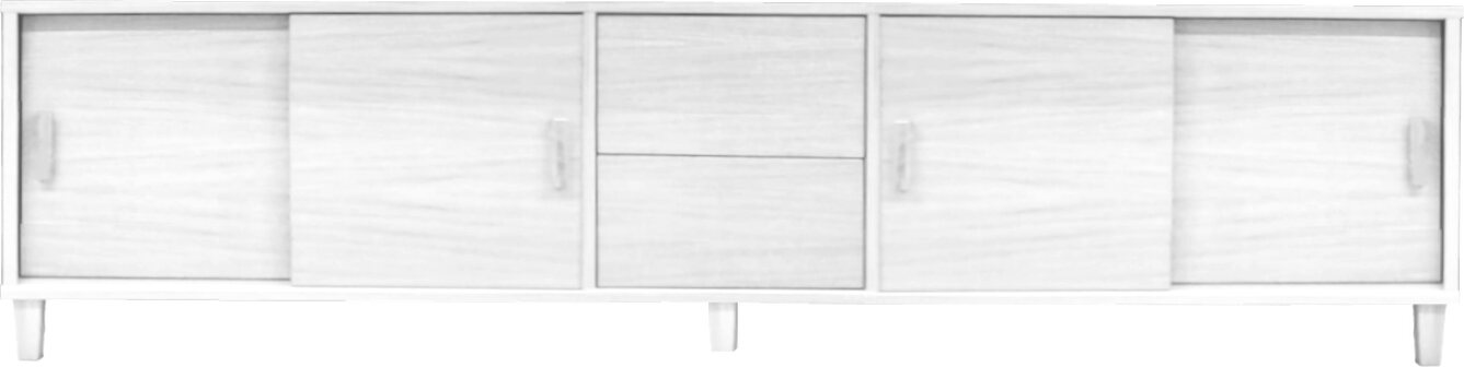 Tammisto Tv-taso 4-ovea ja 2 laatikkoa. 200,2 cm leveä ja 52,7 cm korkea. Yksivärinen. Useita eri värivaihtoehtoja. Valkolakattu