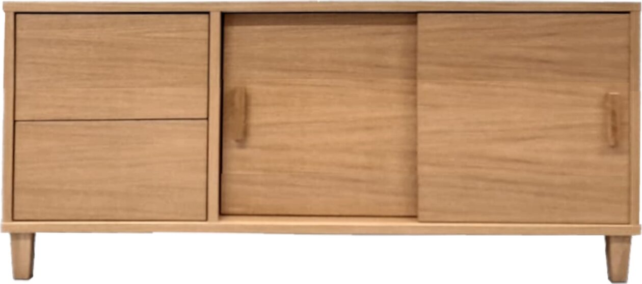 Tammisto Tv-taso 2-ovea ja 2-laatikkoa. 121 cm leveä ja 52,7 cm korkea. Yksivärinen. Useita eri värivaihtoehtoja. Laatikot vasemmalla