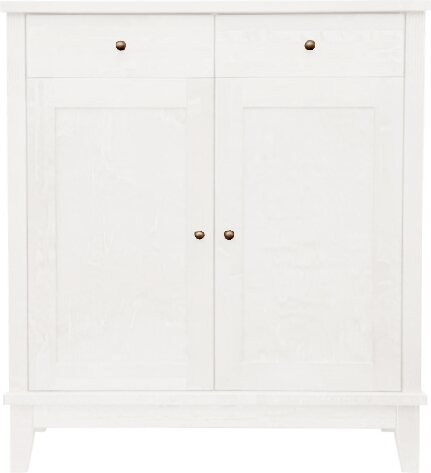 Lintula Björkman-senkki. 2-ovea ja 2-laatikkoa. Leveys: 90 cm ja korkeus: 101 cm. Useita eri värivaihtoehtoja. Valkoinen