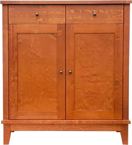 Lintula Björkman-senkki. 2-ovea ja 2-laatikkoa. Leveys: 90 cm ja korkeus: 101 cm. Useita eri värivaihtoehtoja. Kirsikka