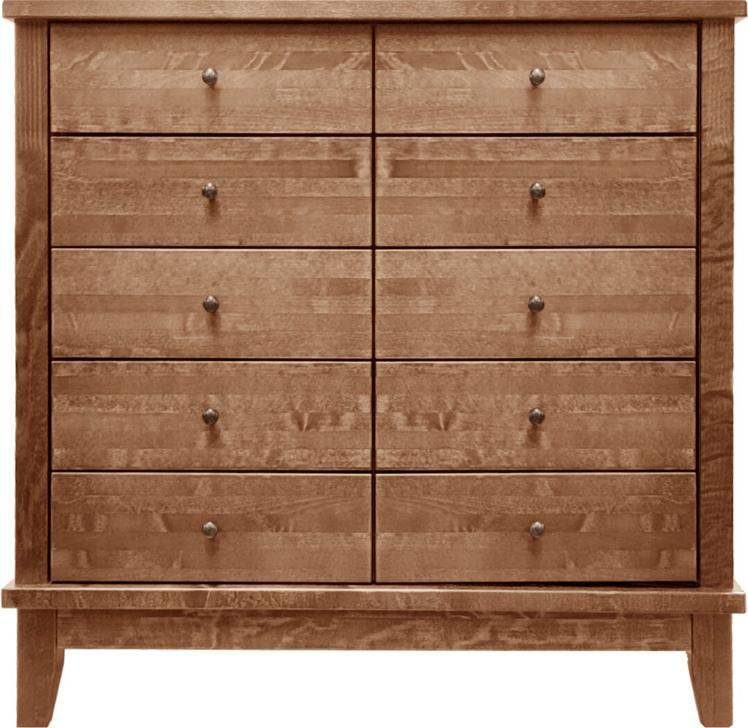 Lintula Björkman-lipasto. 10-laatikkoa. Leveys: 90 cm ja korkeus: 87 cm. Useita eri värivaihtoehtoja. A-Ruskea