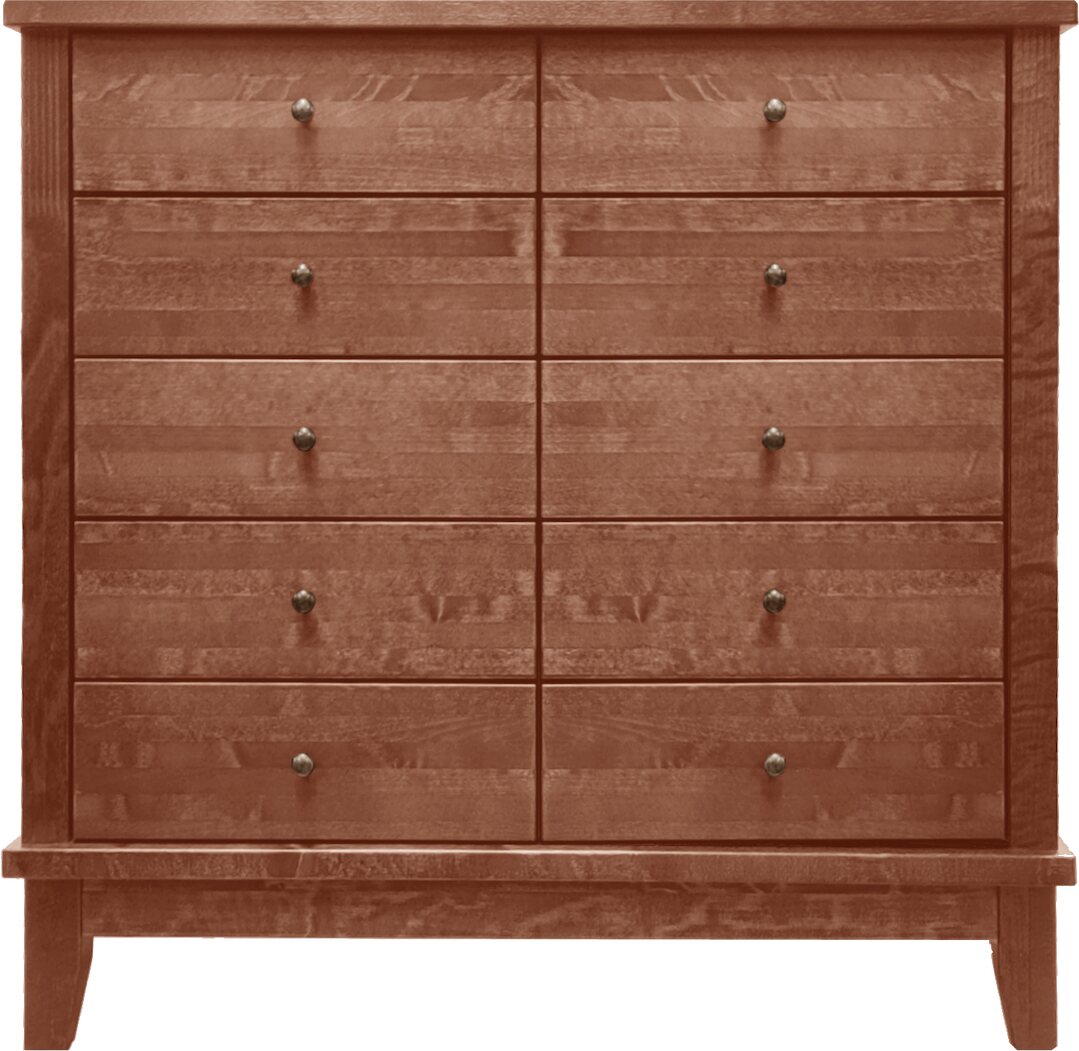 Lintula Björkman-lipasto. 10-laatikkoa. Leveys: 90 cm ja korkeus: 87 cm. Useita eri värivaihtoehtoja. E-Keskiruskea