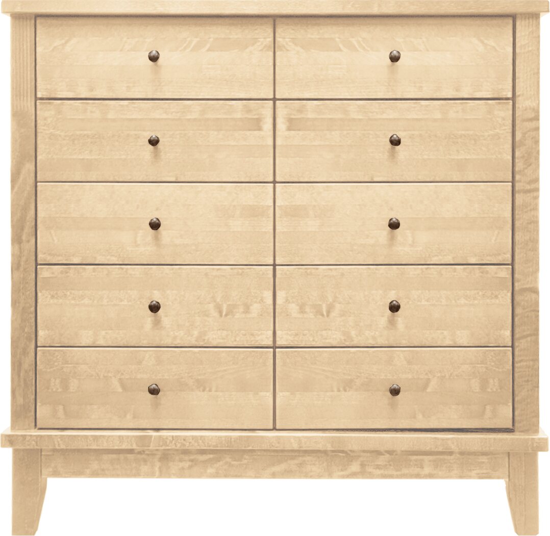 Lintula Björkman-lipasto. 10-laatikkoa. Leveys: 90 cm ja korkeus: 87 cm. Useita eri värivaihtoehtoja. Lakattu Koivu