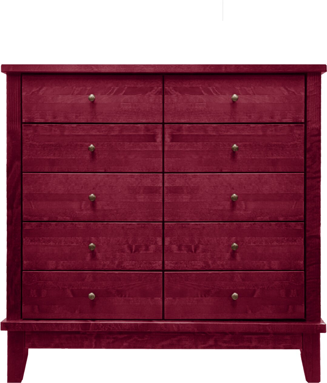 Lintula Björkman-lipasto. 10-laatikkoa. Leveys: 90 cm ja korkeus: 87 cm. Useita eri värivaihtoehtoja. Mahonki