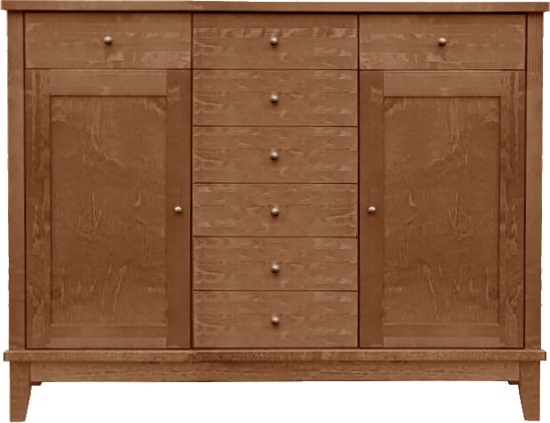 Lintula Björkman-senkki. 2-ovea ja 8-laatikkoa. Leveys: 130 cm ja korkeus: 101 cm. Useita eri värivaihtoehtoja. A-Ruskea