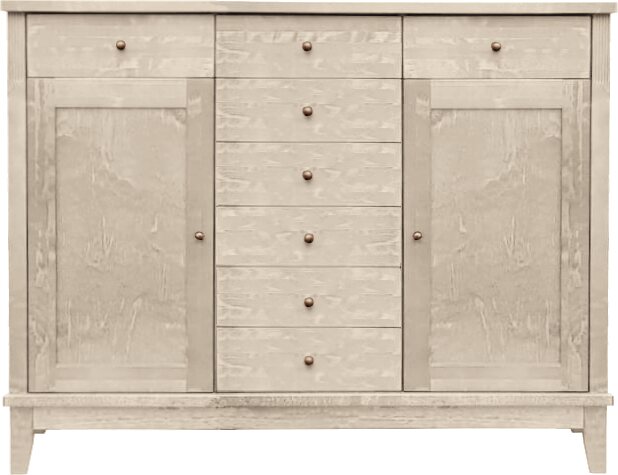 Lintula Björkman-senkki. 2-ovea ja 8-laatikkoa. Leveys: 130 cm ja korkeus: 101 cm. Useita eri värivaihtoehtoja. Kuultovalkoinen