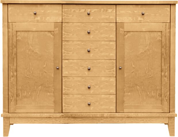 Lintula Björkman-senkki. 2-ovea ja 8-laatikkoa. Leveys: 130 cm ja korkeus: 101 cm. Useita eri värivaihtoehtoja. Oma Pyökki