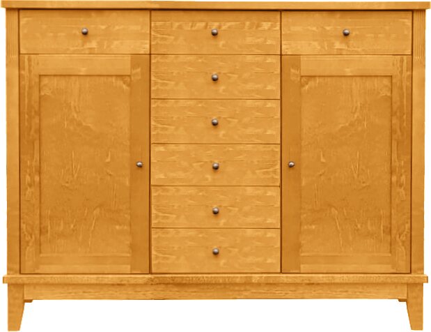 Lintula Björkman-senkki. 2-ovea ja 8-laatikkoa. Leveys: 130 cm ja korkeus: 101 cm. Useita eri värivaihtoehtoja. Pyökki