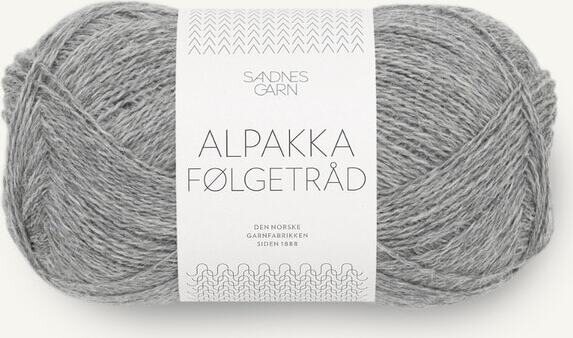 Sandnes Garn Alpakka Følgetråd 1042 Gråmelert