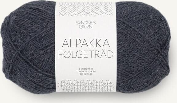 Sandnes Garn Alpakka Følgetråd 6581 Mørk Gråblå