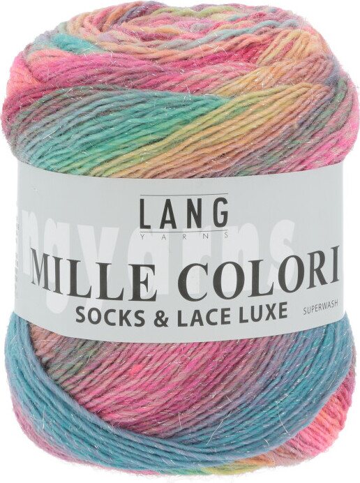 Lang Yarns Mille Colori Socks & Lace Luxe 51 sateenkaari