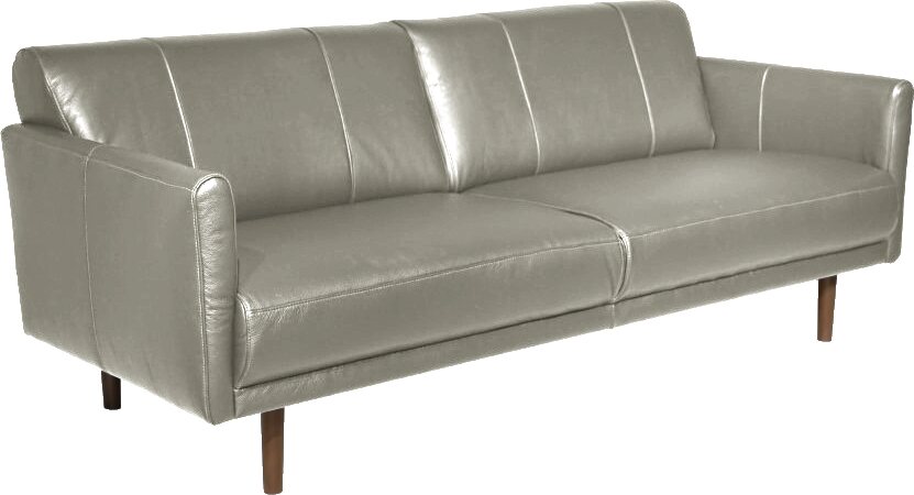 Huonekalukeidas-mallisto Pielinen 3-istuttava nahkasohva. Useita värivaihtoehtoja. Adria Light Gray A0500