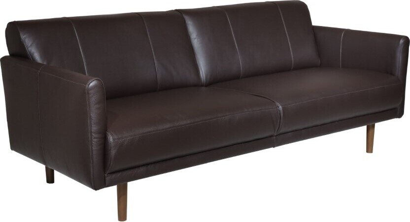 Huonekalukeidas-mallisto Pielinen 3-istuttava nahkasohva. Useita värivaihtoehtoja. Adria Dark Grey A0510