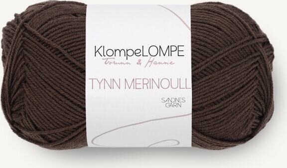 Sandnes Garn Klompelompe Tynn Merinoull 3081 Mørk brun
