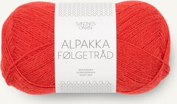 Sandnes Garn Alpakka Følgetråd 4018 Scarlet