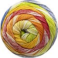 Katia Fair Cotton Infinity 102 - Blue-Pistachio-Yellow-Orange