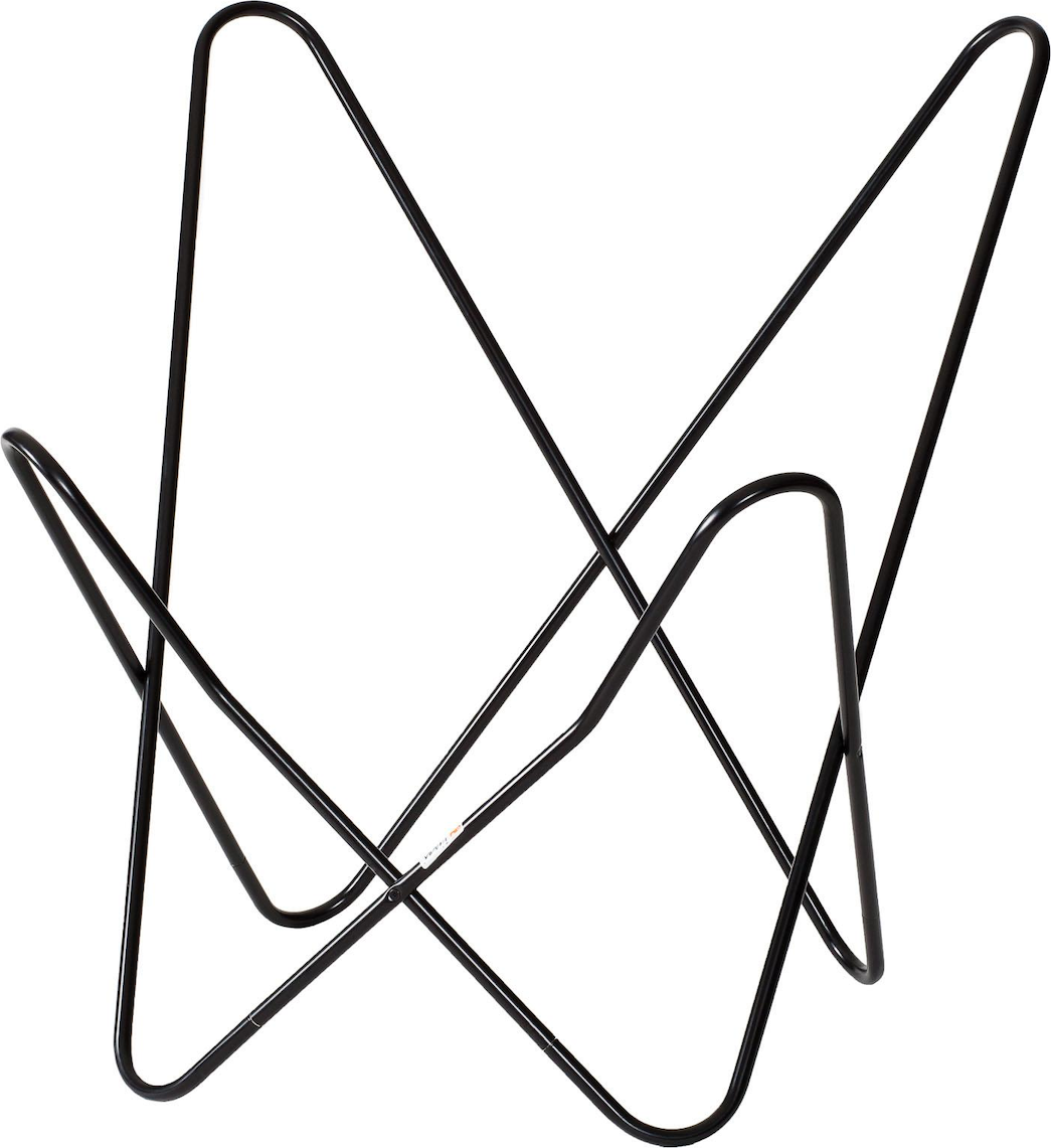 Huonekalukeidas-mallisto Varax Lepakkotuolin runko ja kokonahka päällinen. Musta