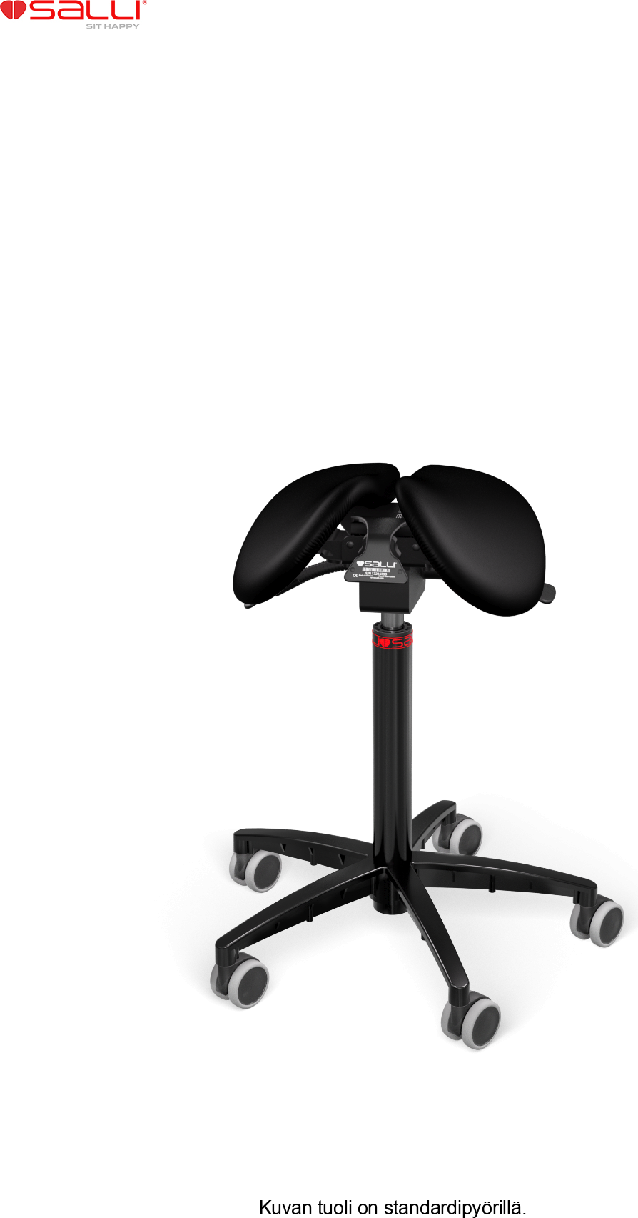 Salli Multiadjuster Ø 540 mm alumiini, musta