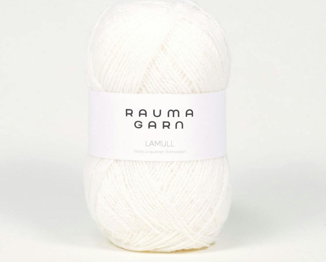 Rauma Garn Lamullgarn 10 Hvit