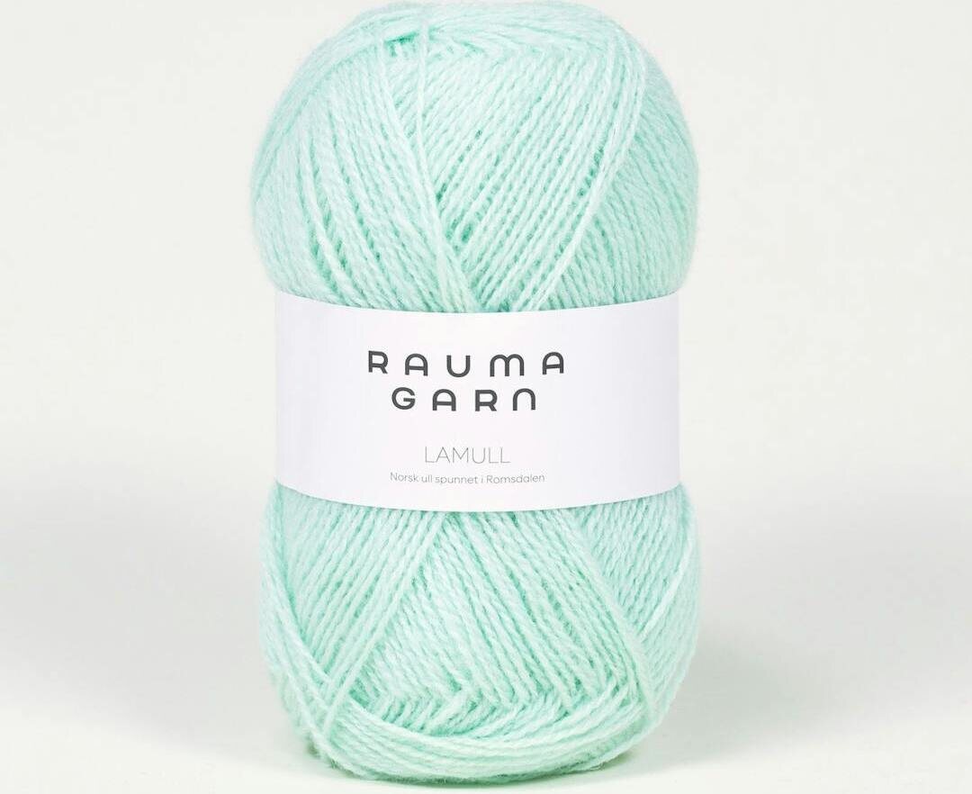 Rauma Garn Lamullgarn 23 Lys mintgrønn