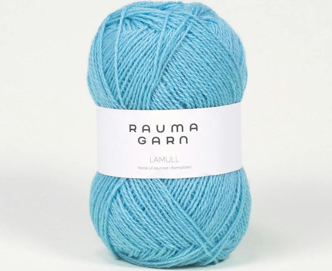 Rauma Garn Lamullgarn 70 Lys turkis