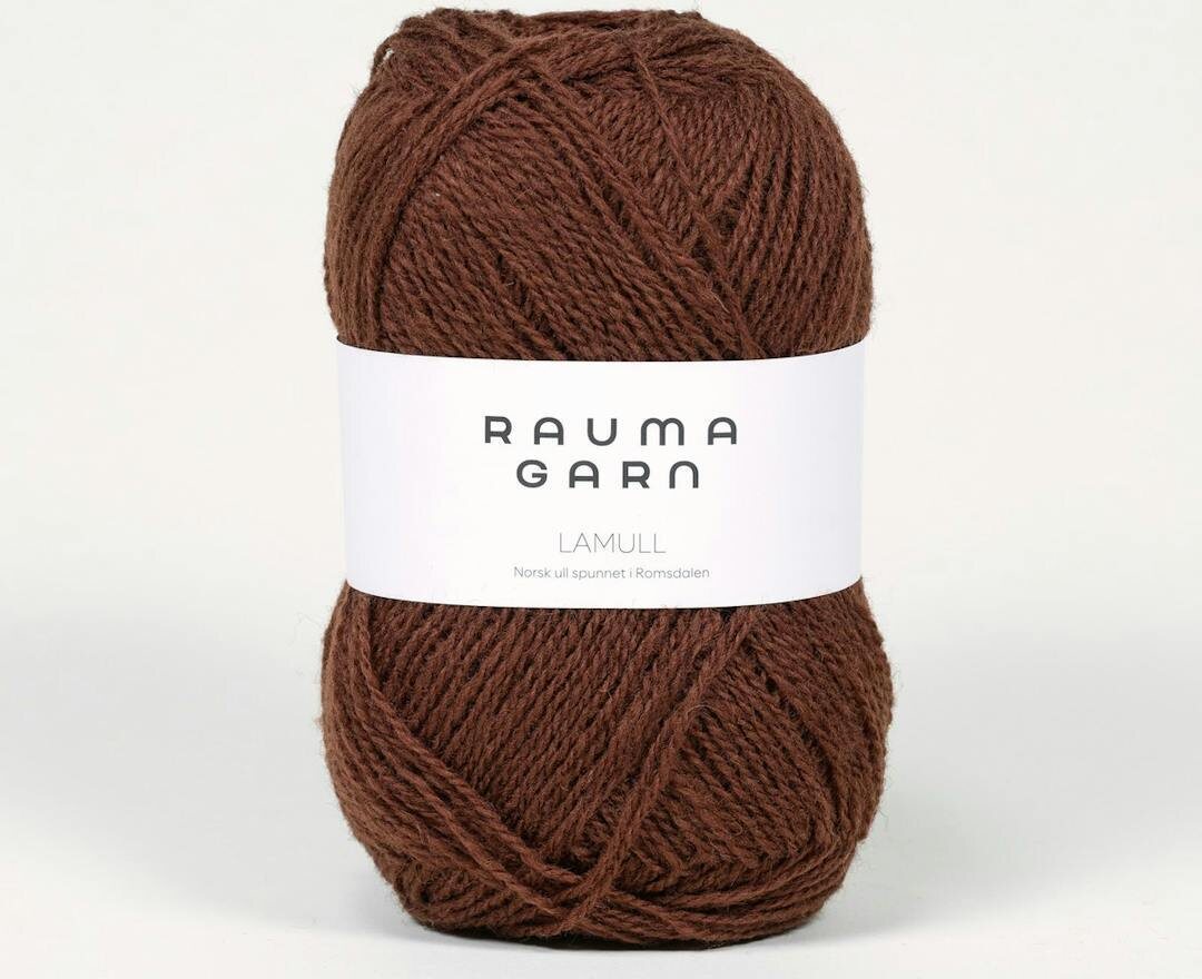 Rauma Garn Lamullgarn 34 Brun