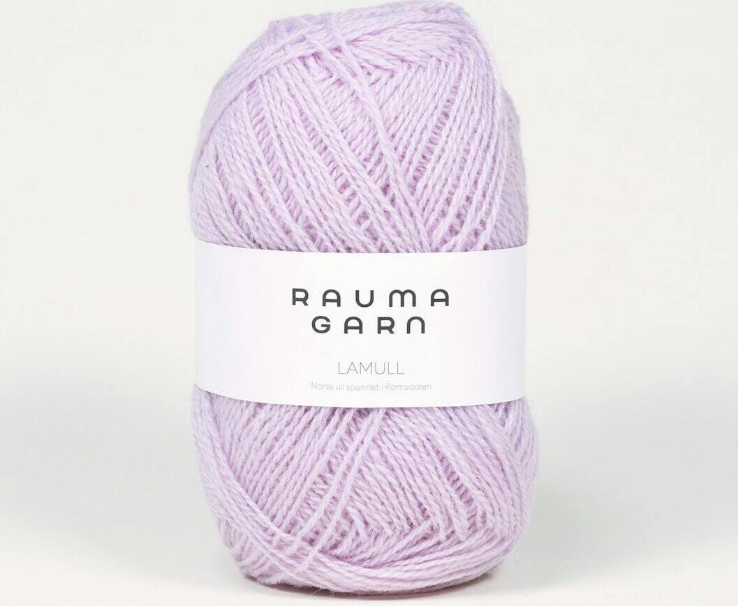 Rauma Garn Lamullgarn 24 Lys lilla