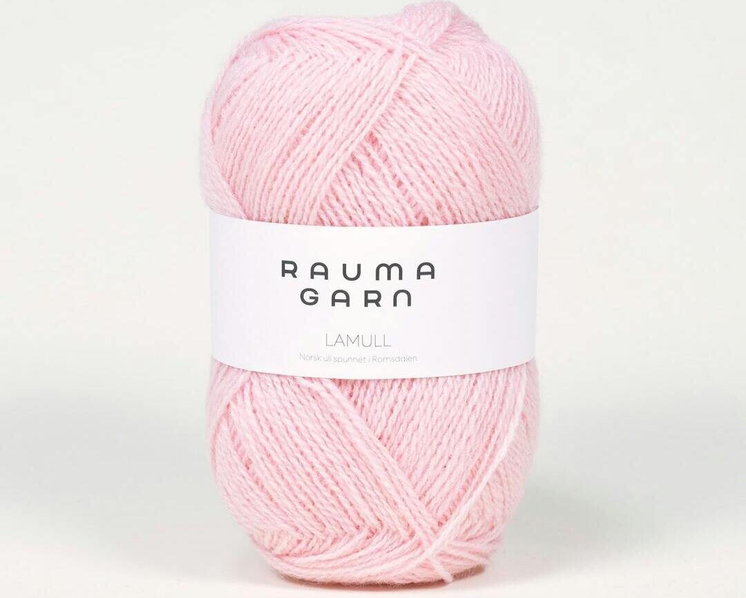 Rauma Garn Lamullgarn 21 Lys rosa