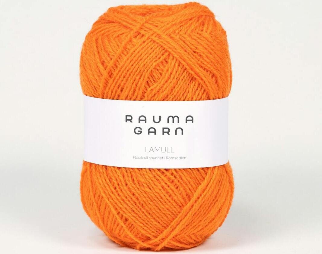 Rauma Garn Lamullgarn 62 Oransje