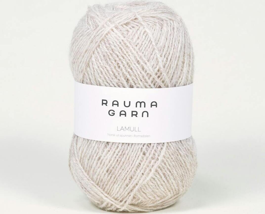 Rauma Garn Lamullgarn 4078 Lys beige melert