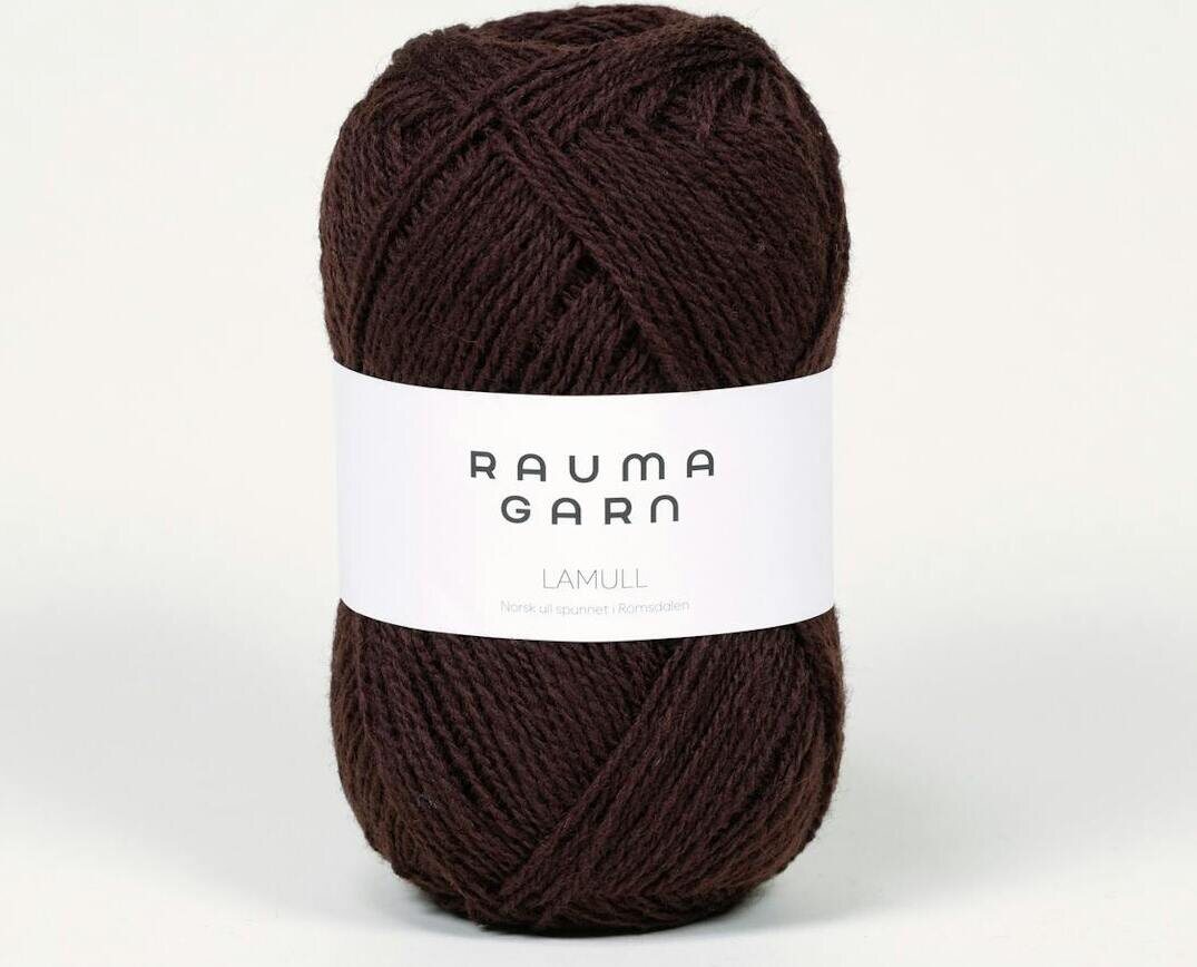 Rauma Garn Lamullgarn 422 Mørk brun