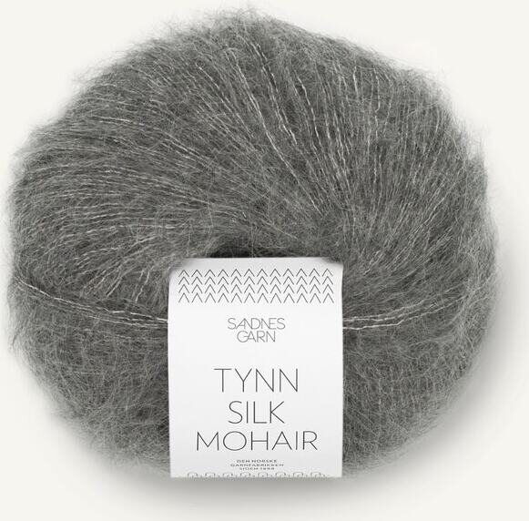 Sandnes Garn Tynn Silk Mohair 1053 Mørk Gråmelert