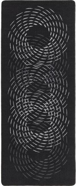 Pyörre 80x150cm Musta