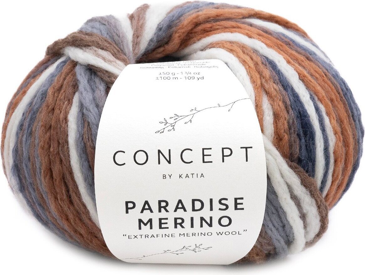 Katia Paradise Merino 505 - Ecru-Brown-Grey-Dark grey