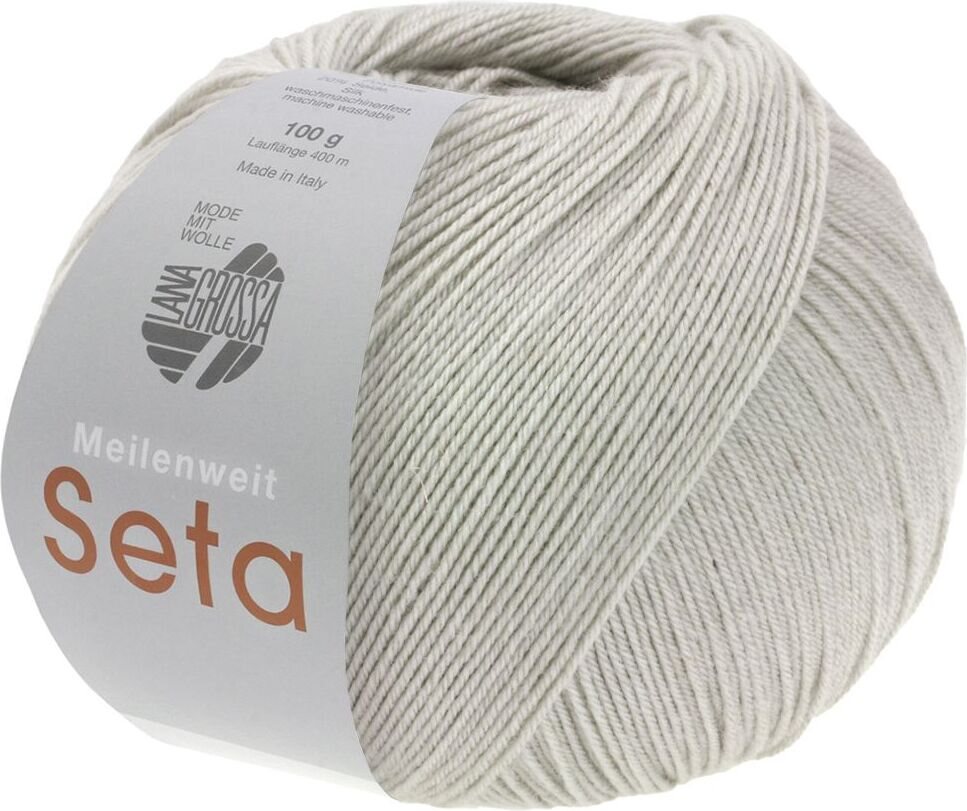 Lana Grossa Meilenweit 100 Seta 4 Greige