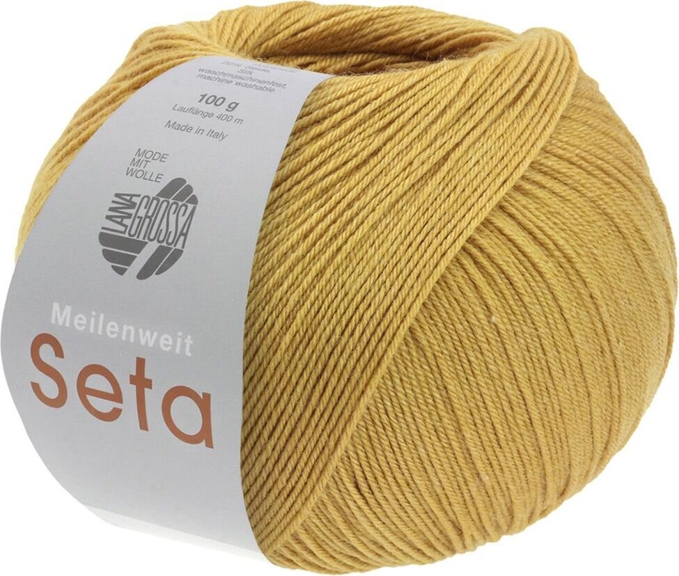 Lana Grossa Meilenweit 100 Seta 9 Curry