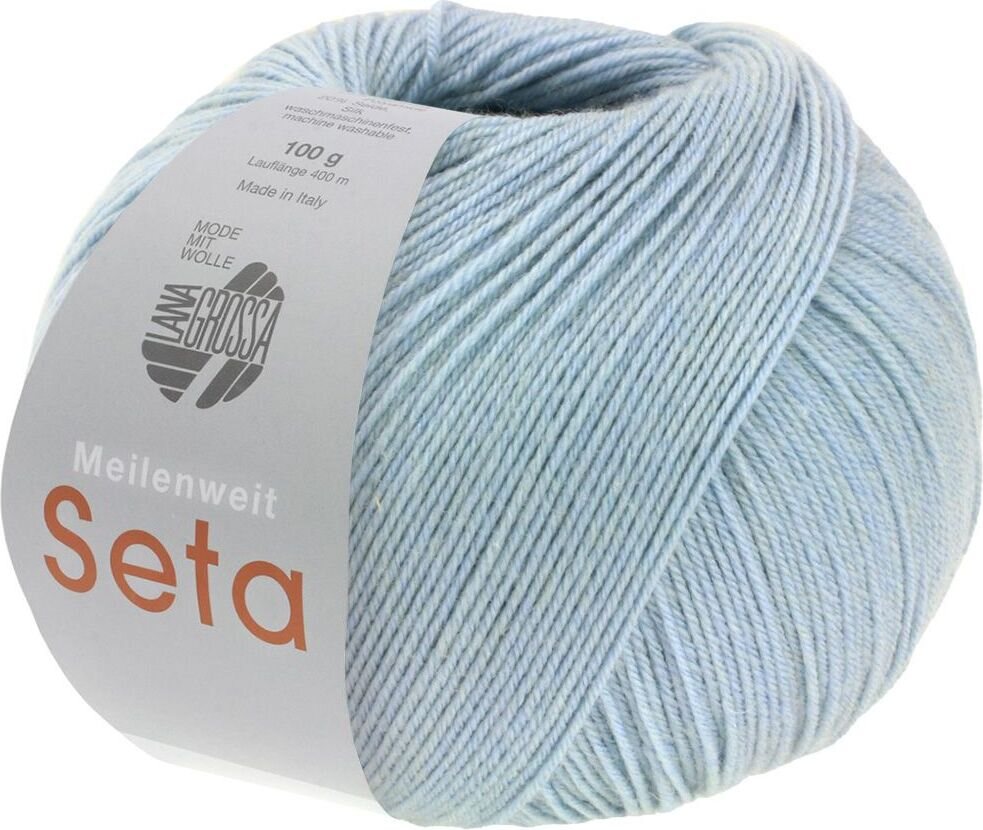 Lana Grossa Meilenweit 100 Seta 22 Vaalea sininen