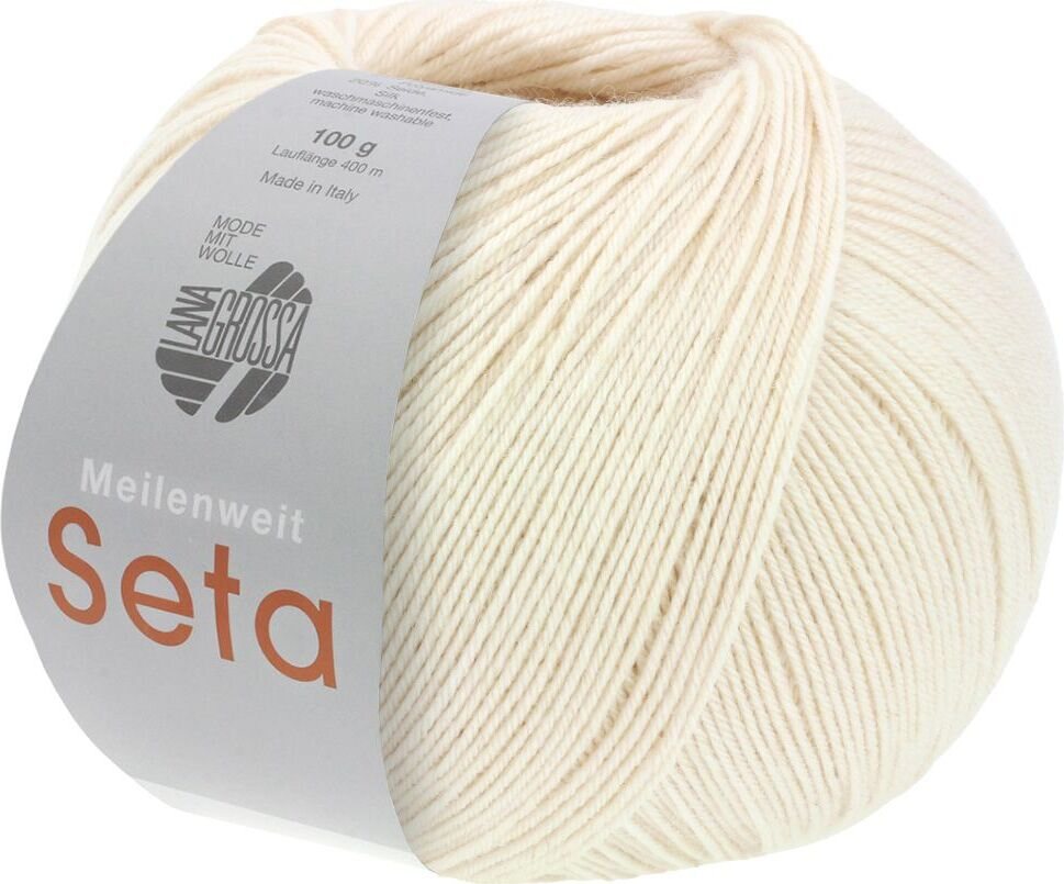 Lana Grossa Meilenweit 100 Seta 30 Vaalea beige
