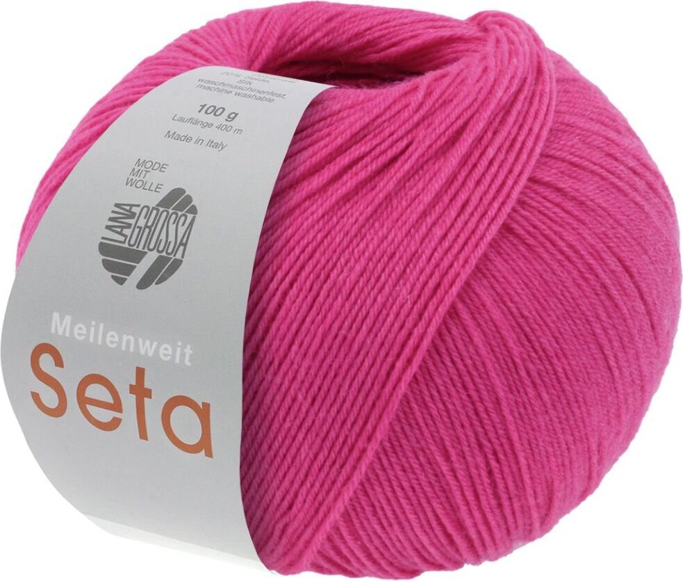Lana Grossa Meilenweit 100 Seta 37 Pinkki