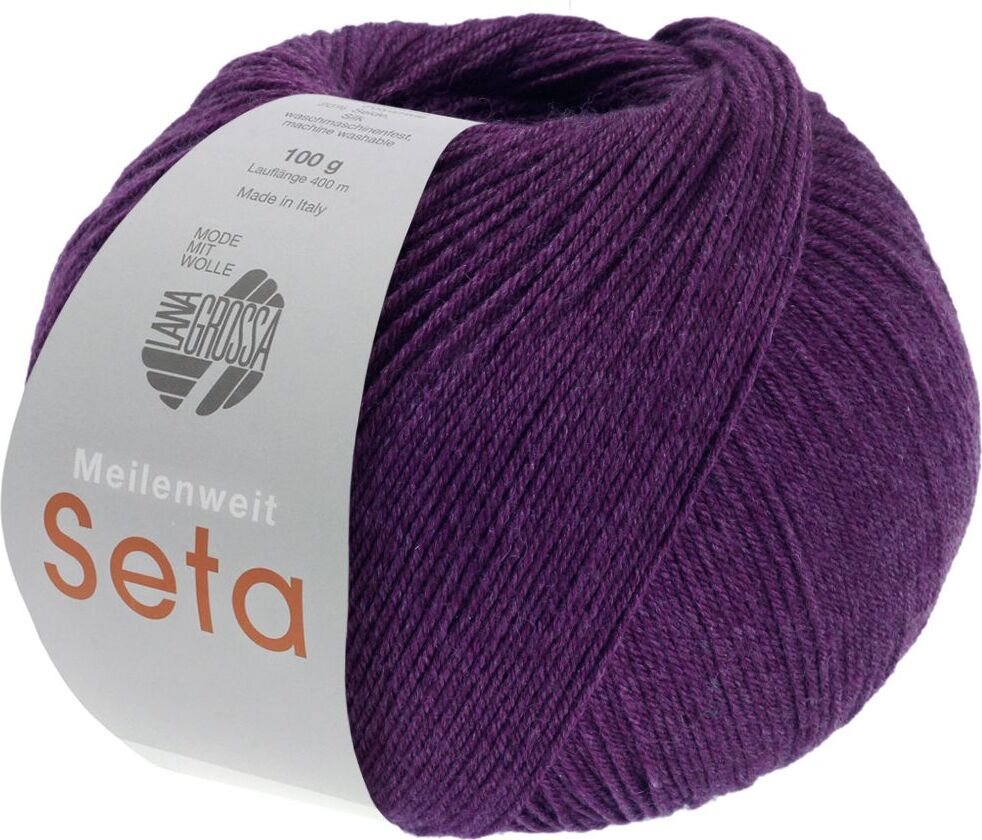 Lana Grossa Meilenweit 100 Seta 43 Violetti